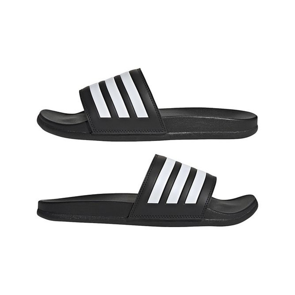 adidas Adilette Comfort Cloudfoam Slides Sandals black white Men 6 WMN 7